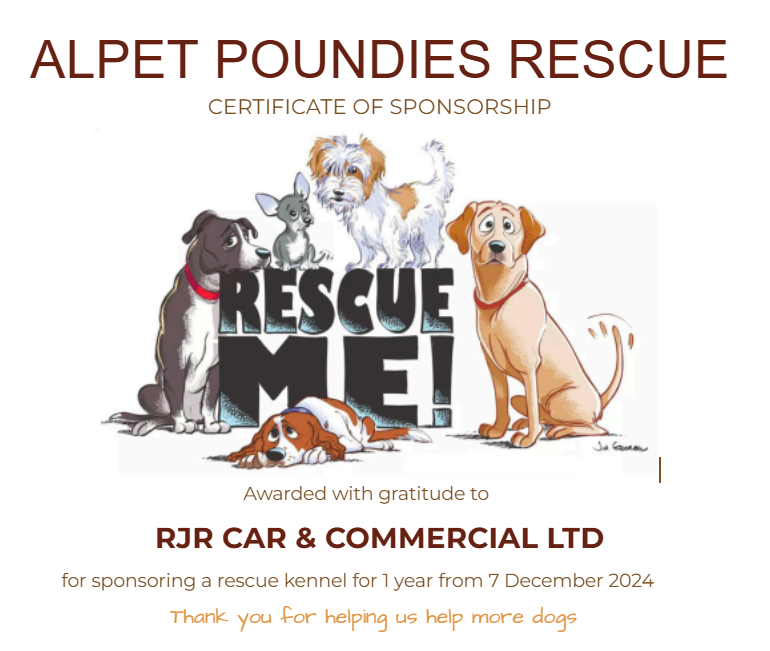 RJR supporting Alpet Poundies Rescue